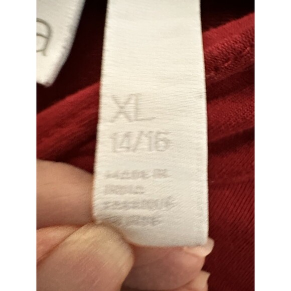 Zella Girls Red 2 Piece Set Outfit XL Top Long Sleeve Pants Large Straight Leg - Picture 4 of 12